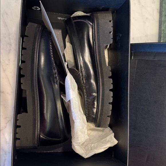 ANTHROPOLOGIE G.H. Bass WEEJUNS Whitney Super Loafer Black Leather Loafers - Picture 9 of 10